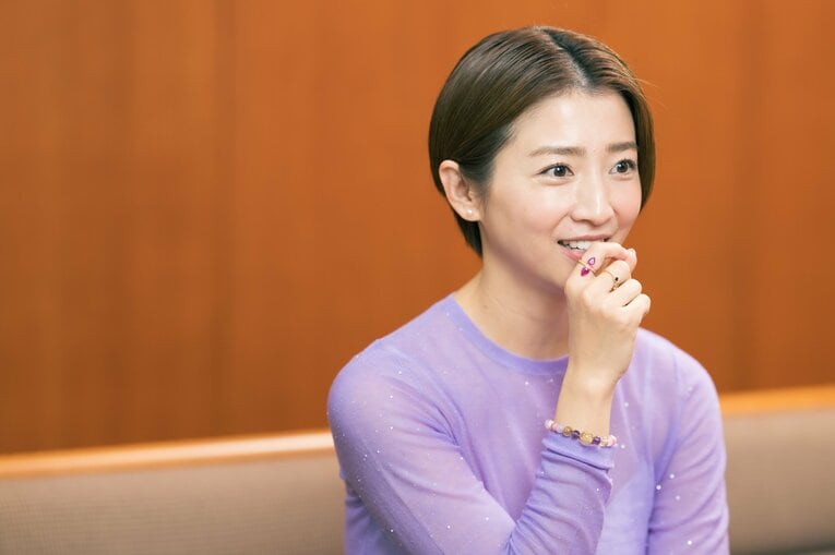 今季からロッテ・美馬学コーチの妻で女優のアンナさん　©Miki Fukano