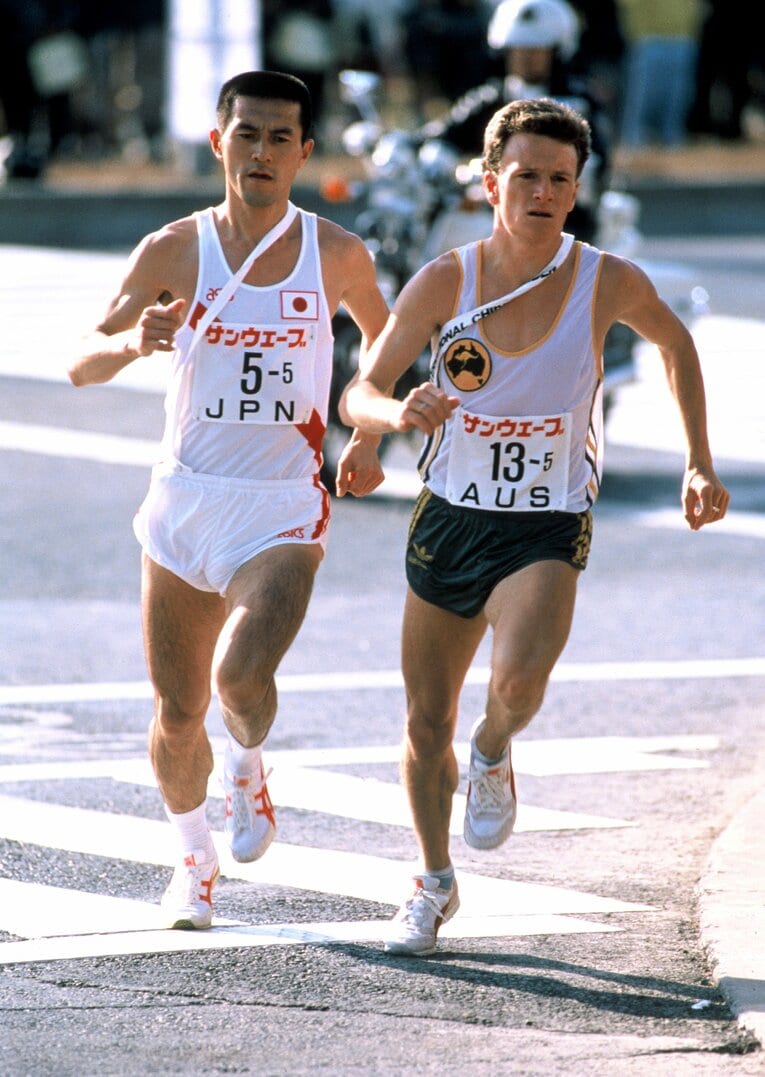 現役最後のレースとなった、1988年の国際千葉駅伝©JMPA