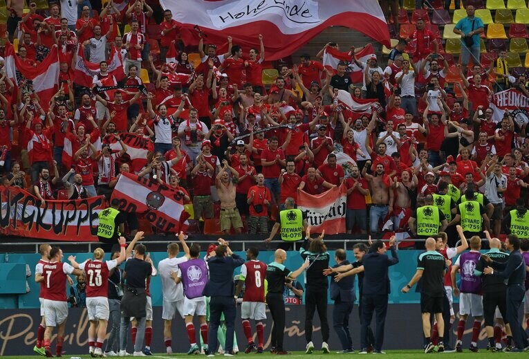 歴史的な勝利を挙げたオーストリア。890万人の国民の期待を一身に背負い、イタリア戦へ挑む©Getty Images