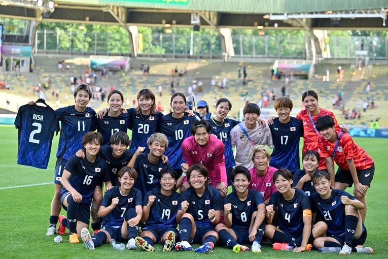 ナイジェリア戦に勝利し、準々決勝進出を果たしたなでしこジャパン　©Takuya Nakachi/JMPA