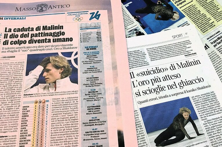 世界に衝撃が走ったマリニンのフリー。イタリア紙はどう報じたか ／ photograph by Takashi Yuge