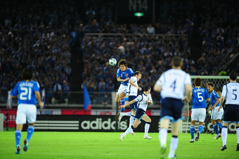 2009年10月のキリンチャレンジカップ（スコットランド戦）　©Sports Graphic Number