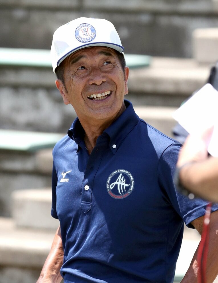 山下は現在、故郷の輪島市にある母校・門前高校の野球指導アドバイザーを務める（写真は2018年）　©Sankei Shimbun