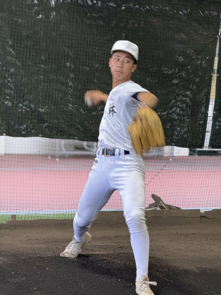 【投球フォーム】連続写真／林将輝　©Yuji Yanagawa