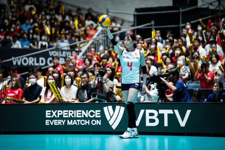 石川真佑／FIVBパリ五輪予選　©︎FIVB