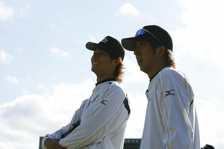 ダルビッシュ有、藤川球児（2007年）©︎Naoya Sanuki