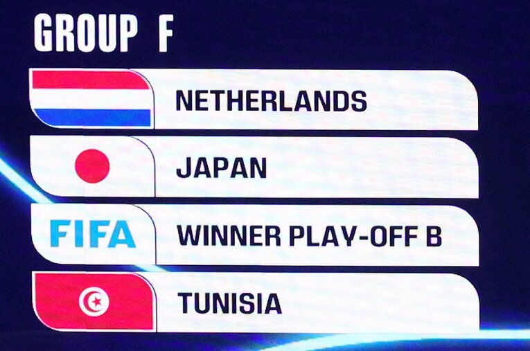 北中米W杯グループステージの組み合わせ：F組（全12グループの6枚目…画像はまだまだ続きます）　©PA Images/JIJI PRESS