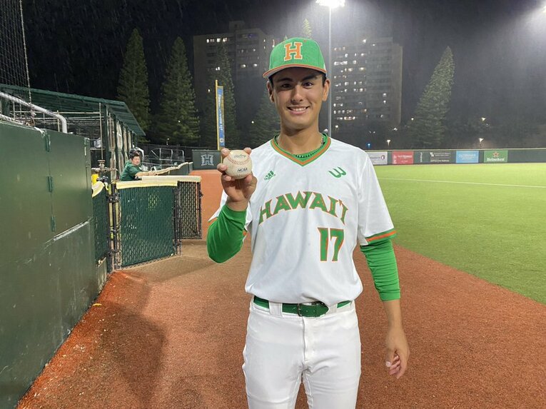 進学したハワイ大でも活躍した武元／ハワイ大野球部公式Xより