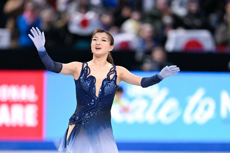 まさかの5位スタートとなったGPファイナルの坂本花織、SPの演技【スワイプするとそのほかの写真もご覧になれます】　©Asami Enomoto