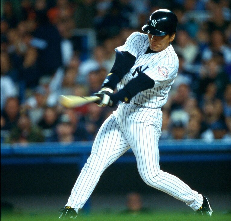 ヤンキース時代の松井　©Sports Graphic Number