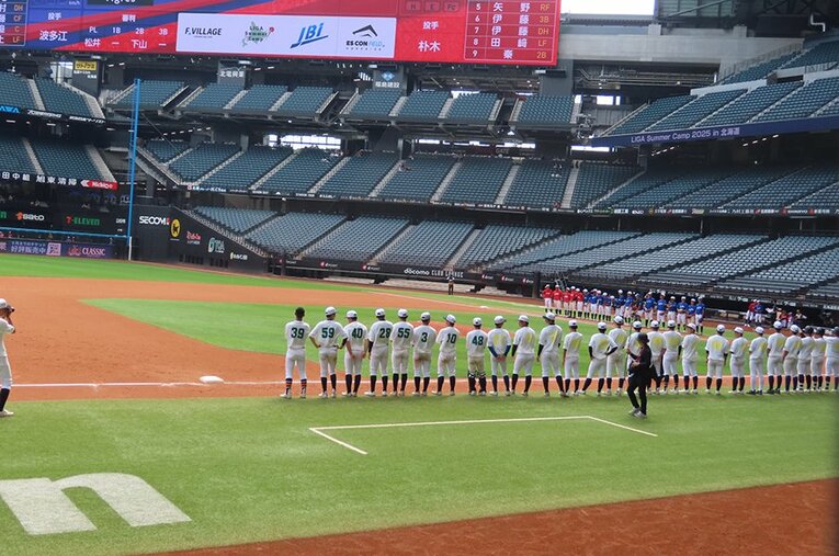 エスコンフィールドでも開催された「「LIGAサマーキャンプ」 ／ photograph by Kou Hiroo