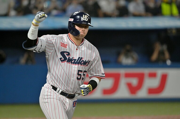 村上宗隆はメジャー挑戦を明言。主砲の流出は大きな痛手だが…　©Hideki Sugiyama