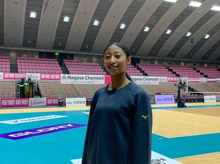 今シーズンに懸ける思いを明かした宮部藍梨（筆者撮影）