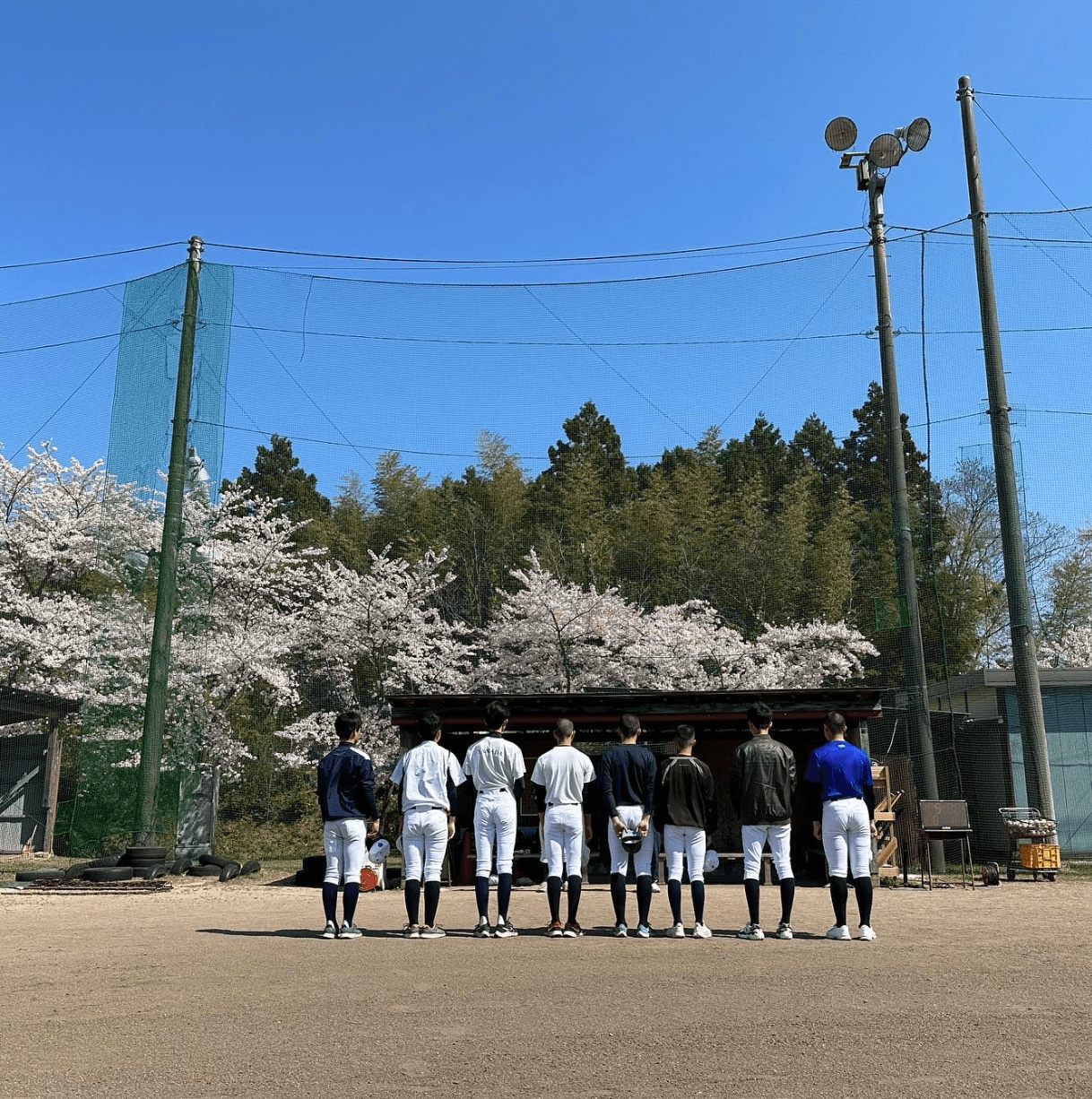 8人入部→さらに部員1名・マネージャー3名の計12人で再始動した　©隠岐高校野球部