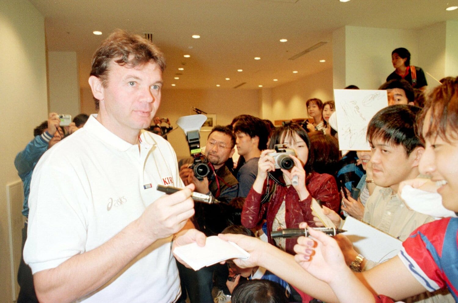 ファンには絶大な人気を誇ったトルシエ　©Sankei Shimbun