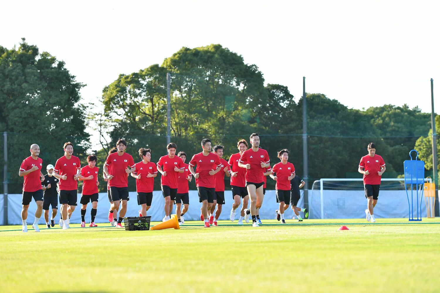 東京五輪メンバーの練習風景。今回招集を受けた選手も数多く含まれている ©JMPA