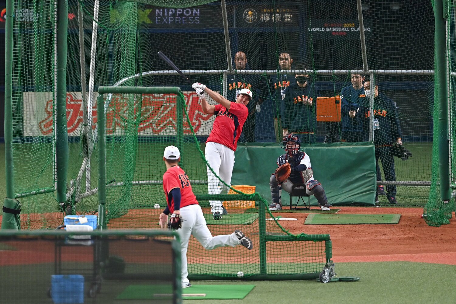 京セラドームでの大谷翔平のフリー打撃　©Getty Images