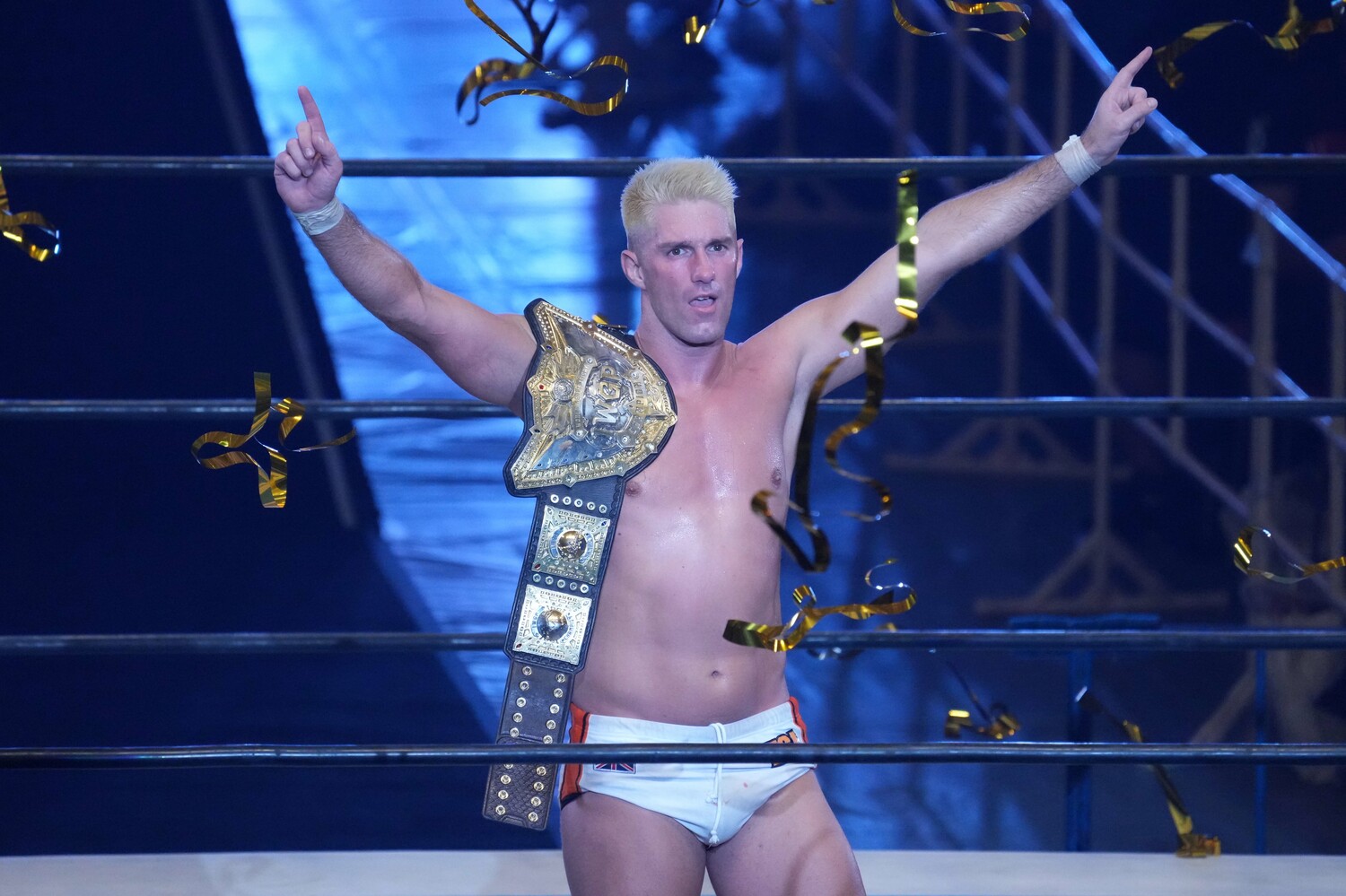 ザック・セイバーJr.は「チャンピオンになるための手ほどきをしてやる」と語った ©Essei Hara