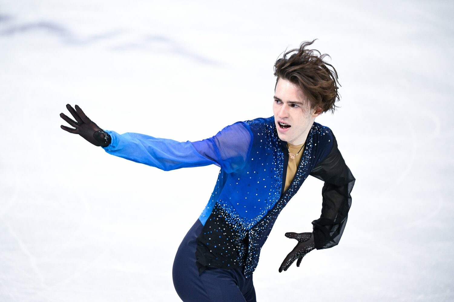 冒頭に最大の得意技を決めたことで波に乗って素晴らしい演技を披露したシャイドロフ　©Asami Enomoto/JMPA