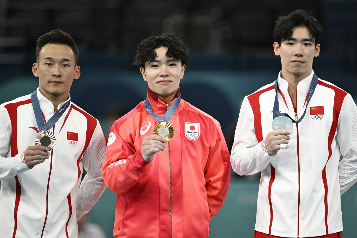 会見では、日本勢との「良いライバル関係」を明かした中国の張博恒（銀メダル）　©Asami Enomoto/JMPA