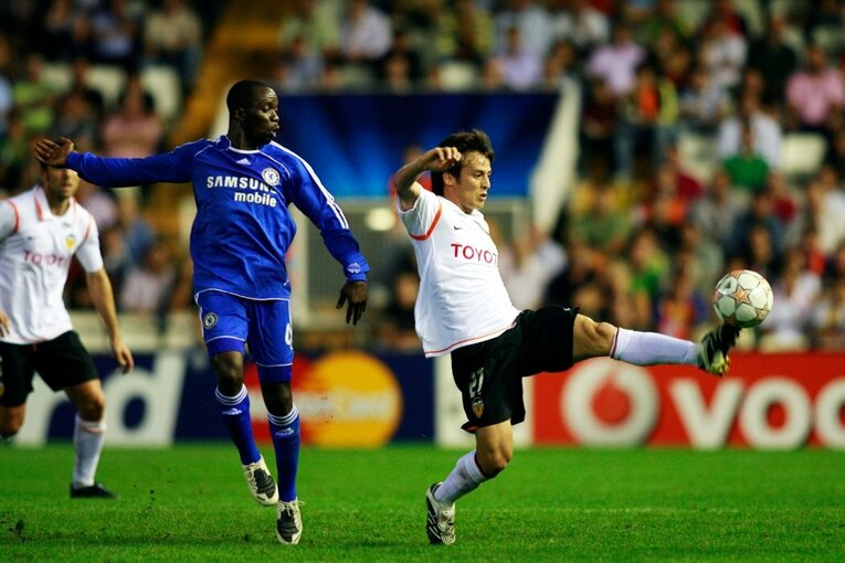 バレンシア時代、チェルシー戦　©Daisuke Nakashima