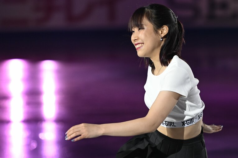 三原舞依のエキシビションでの演技　©Asami Enomoto