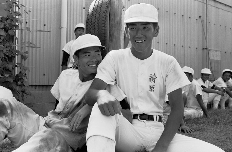 高2の夏のKKコンビ（1984年7月、PL球場で）　©AFLO