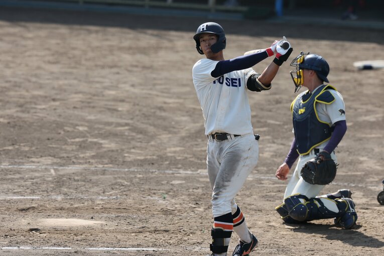 大学日本代表の主将に指名された法政大の内野手・松下歩叶 ©Shigeki Yamamoto