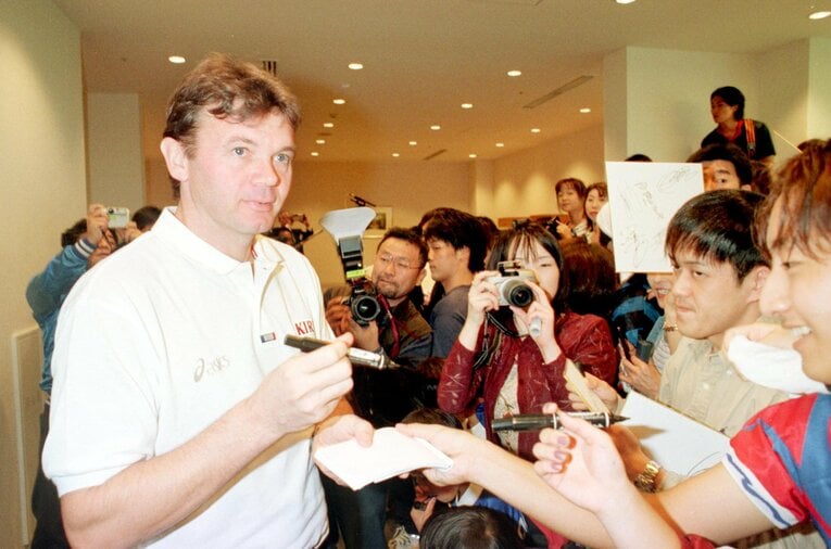 ファンには絶大な人気を誇ったトルシエ　©Sankei Shimbun