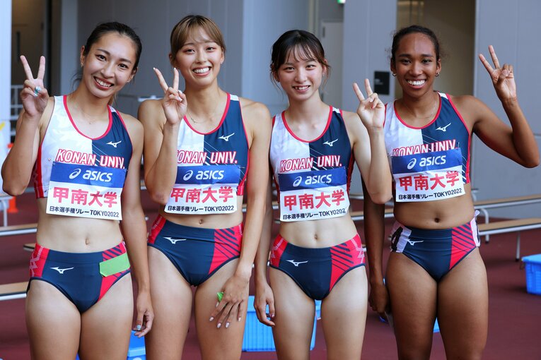 個人競技である陸上だが、リレーの一体感が選手を救うこともあるという。写真は優勝した昨年の日本選手権リレー ©AFLO