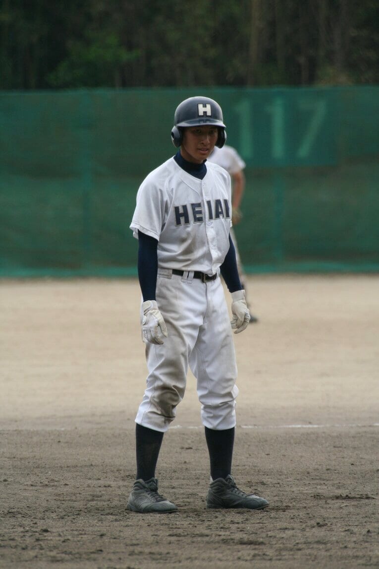 龍谷大平安高校時代の中田史弥トレーナー（写真=本人提供）