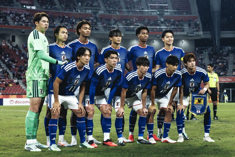 U-21のメンバーでアジア大会に臨んだ日本代表　©️KIichi Matsumoto