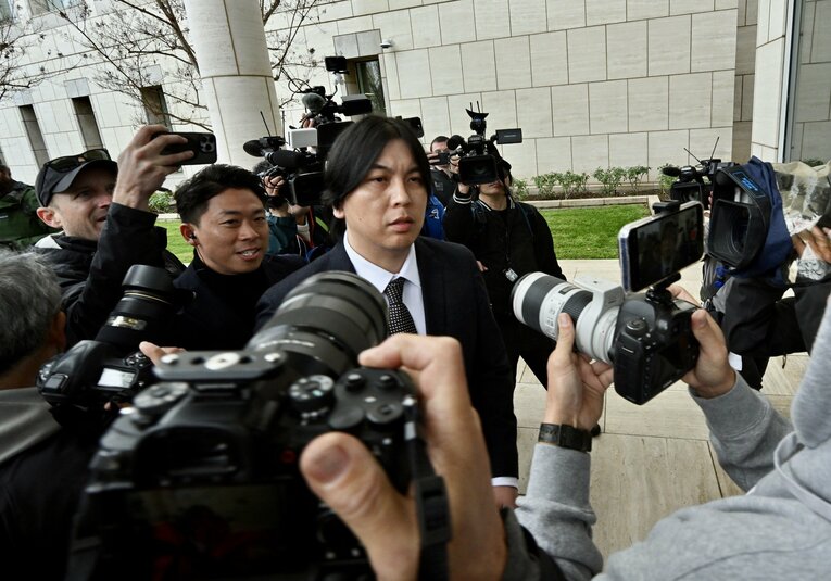 2025年2月、判決が言い渡された水原氏　©Getty Images