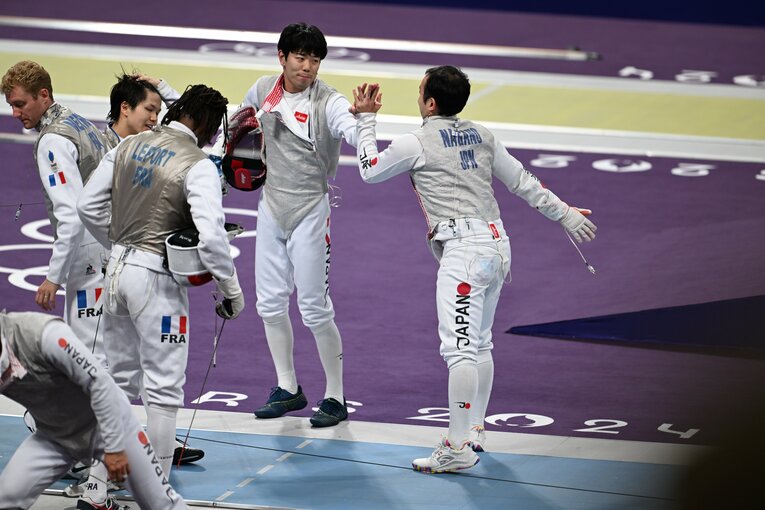 男子フルーレ団体決勝戦　©Naoya Sanuki/JMPA