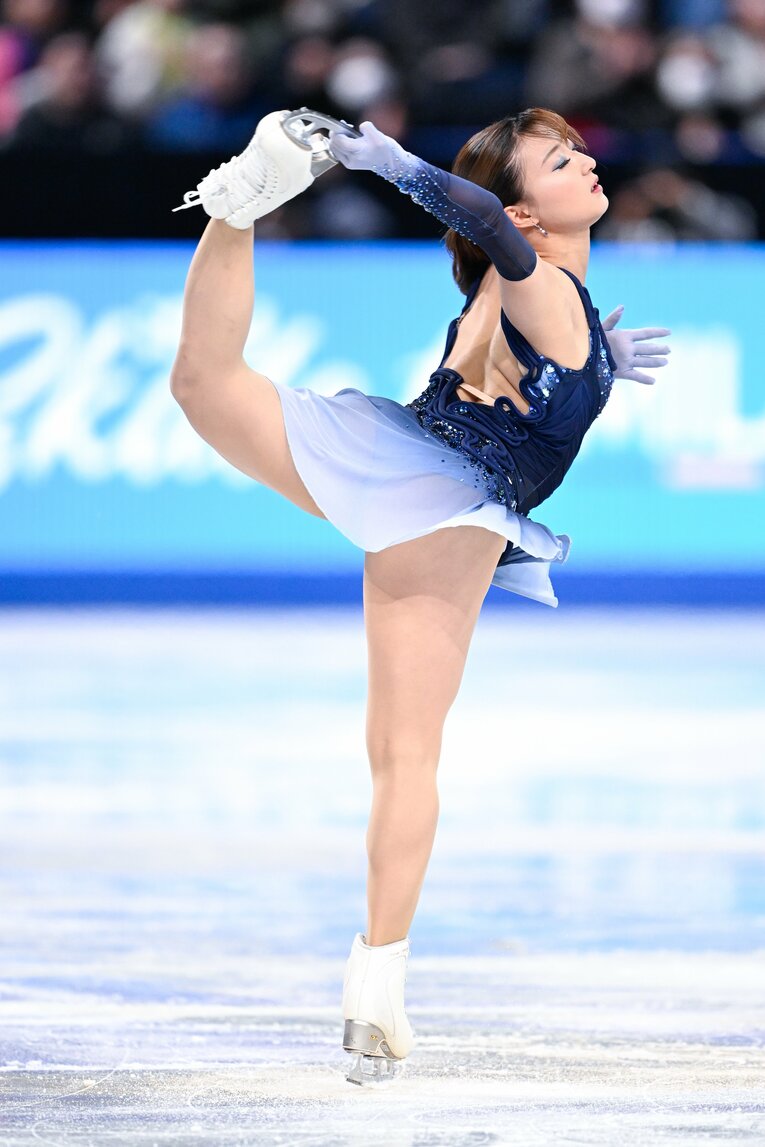 まさかの5位スタートとなったGPファイナルの坂本花織、SPの演技【スワイプするとそのほかの写真もご覧になれます】　©Asami Enomoto