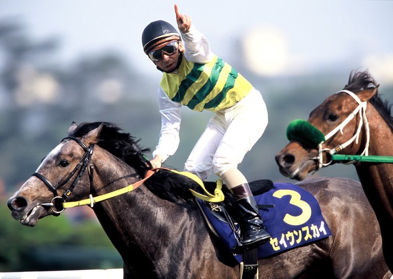 セイウンスカイと横山典弘　©Tomohiko Hayashi