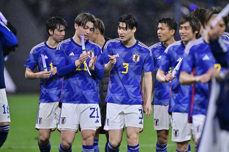 ウルグアイ戦にて ©Takuya Nakachi／JMPA