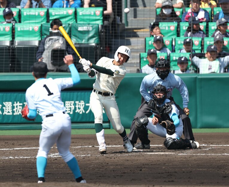 春のセンバツ決勝ではタイムリーも放った西村　©JIJI PRESS