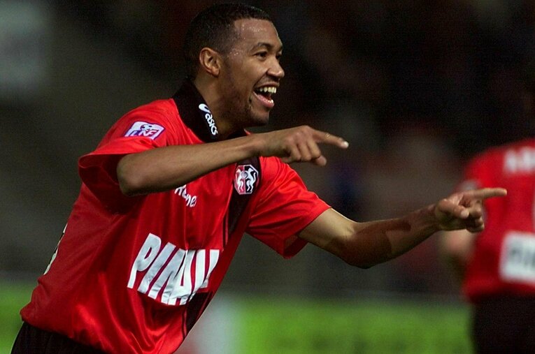 2000年、フランス時代のルーカス　©AFP/JIJI PRESS