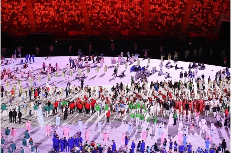 新着写真で振り返る！東京五輪開会式(25) ／ photograph by Takuya Matsunaga/JMPA