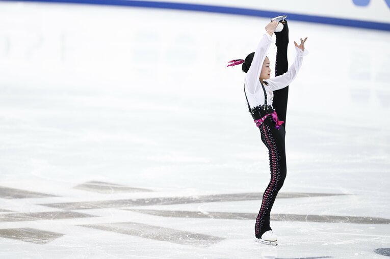 2023年全日本選手権、島田麻央の演技　©︎Asami Enomoto