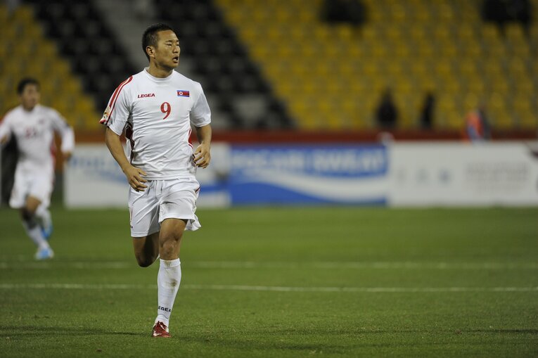 2011年、AFCグループリーグで北朝鮮対UAE戦にて　©Takuya Sugiyama