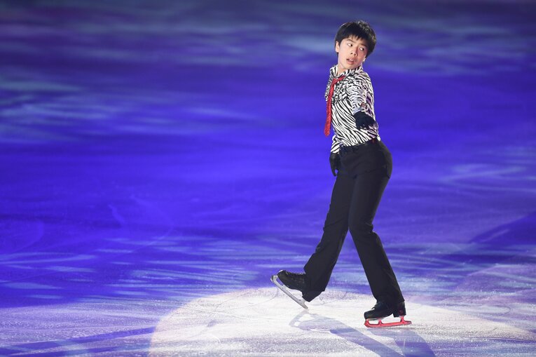 2017年のドリームオンアイスでの佐藤駿　©Asami Enomoto
