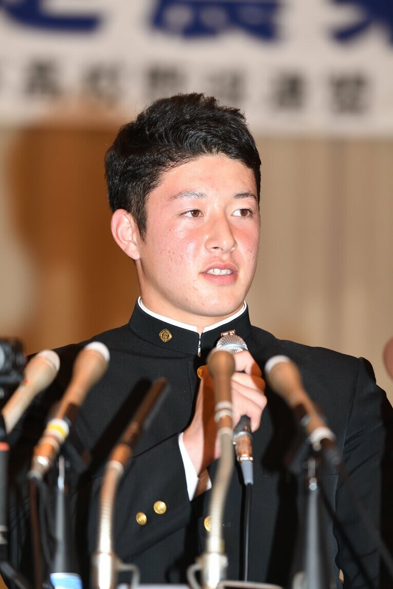 ドラフト直後の吉田輝星