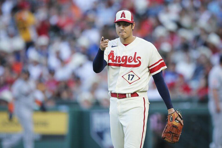 9月3日のアストロズ戦に先発した大谷翔平　©Getty Images