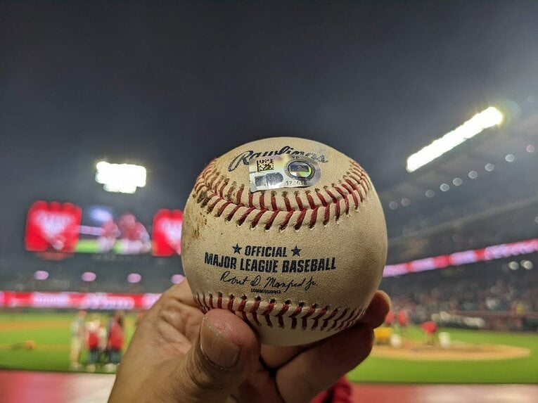 大谷の投げていたボール　©Aki