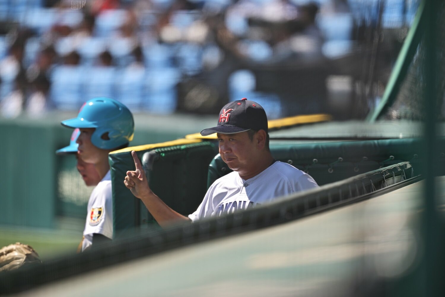 タイブレークで3点リードしたことで「集中が切れてしまったかな」と村田監督　©Hideki Sugiyama