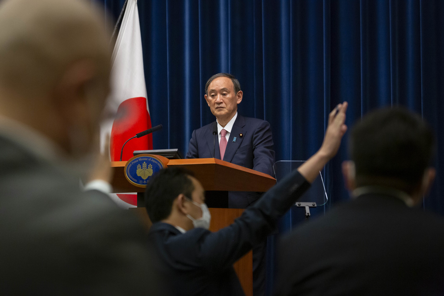 東京五輪開催を「人類が新型コロナウィルスに打ち勝った証」と表現してきた菅義偉首相 ©Getty Images