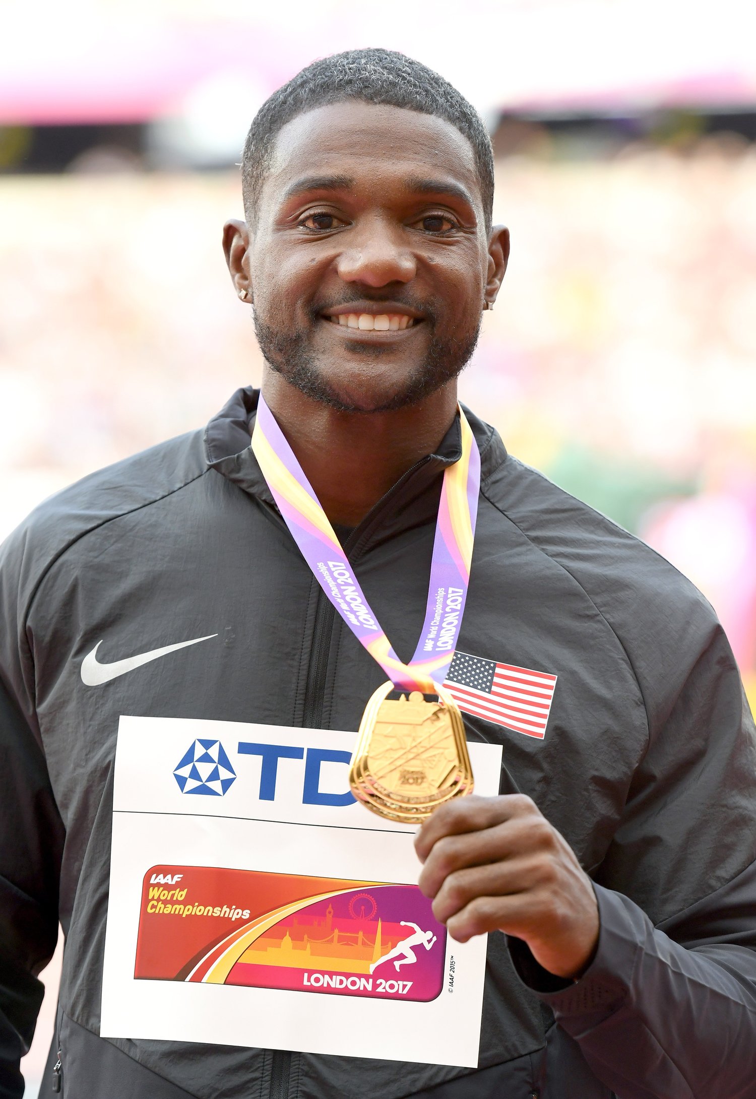 ロンドン世界陸上で金メダルを獲得したガトリン ©Getty Images