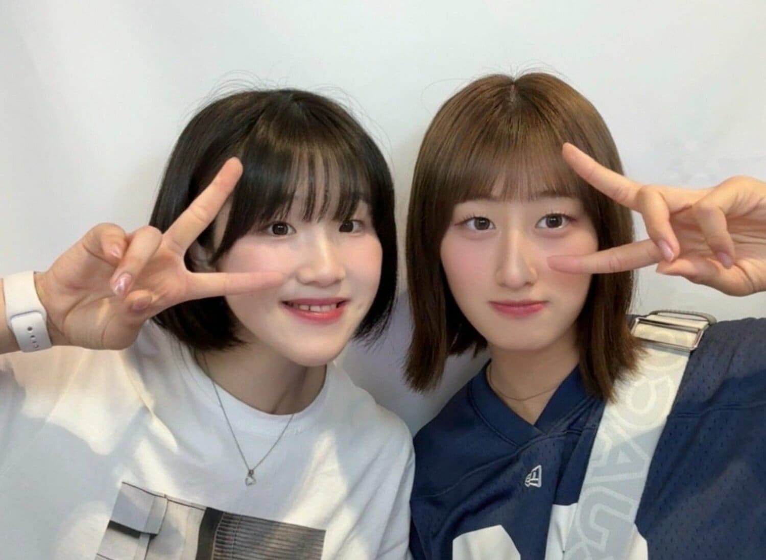 プライベートでも仲が良いという北川と秋本（本人提供）